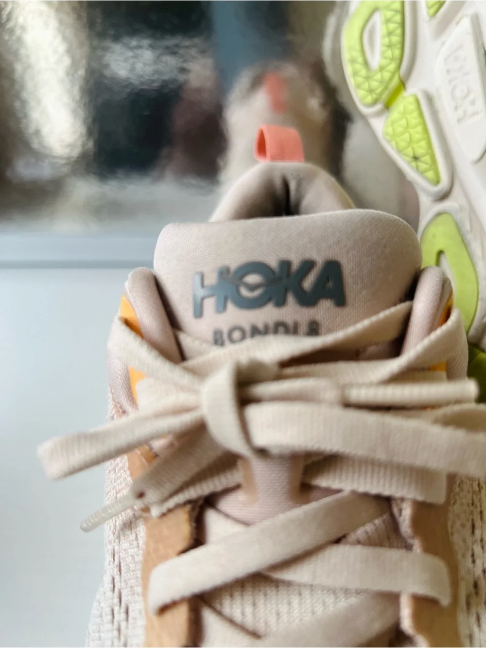 HOKA Bondi 8 Vanilla Running Women’s Comfort Shoes Walking Sneakers Athleisure 7